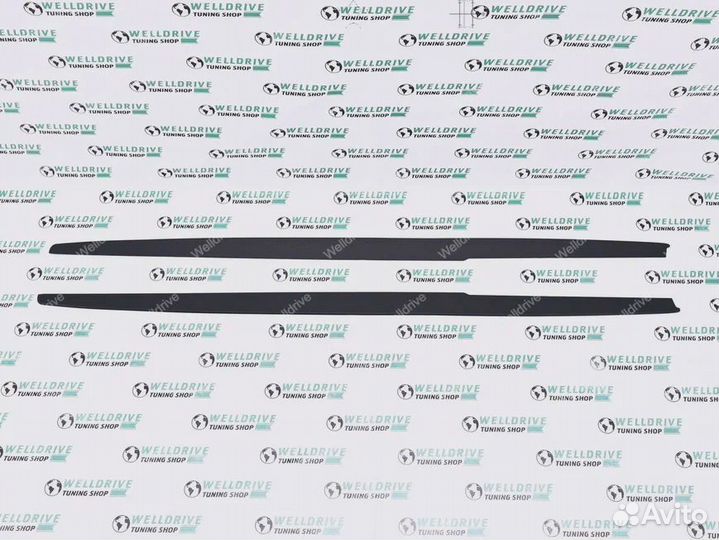 Лезвия под пороги X4 F26 без М пакета матовые