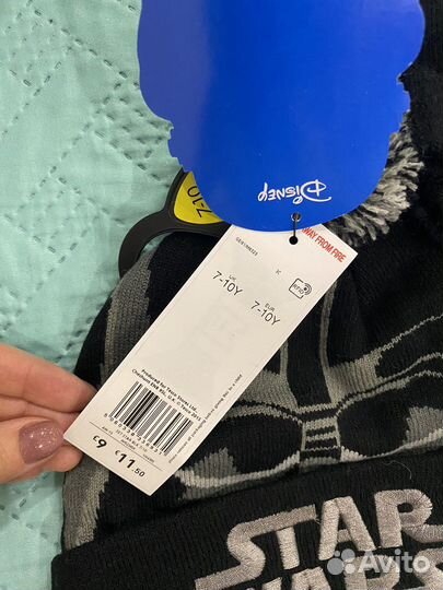 Набор шапка перчатки star wars звездные войны