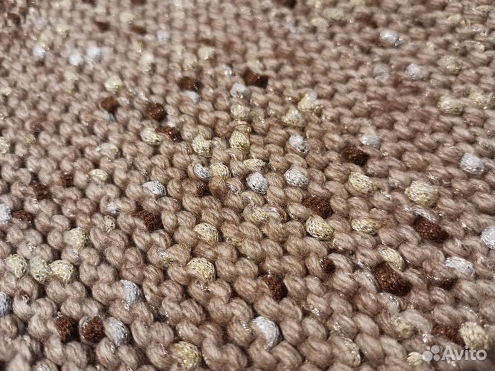 Бежевая шапка меланж