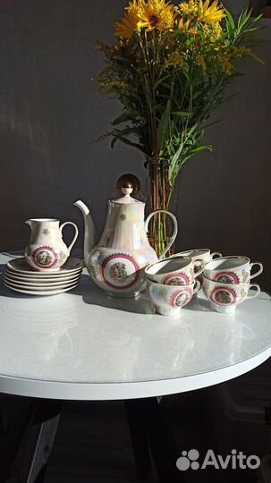 Сервиз кофейный Мадонна антикварный, винтаж
