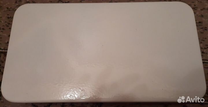 Эмалированный лоток СССР с крышкой