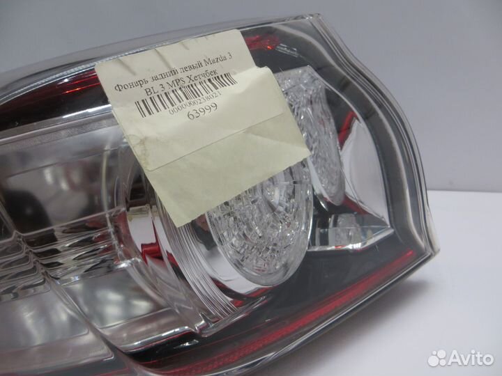 Фонарь задний левый Mazda 3 BL 3 MPS Хэтчбек