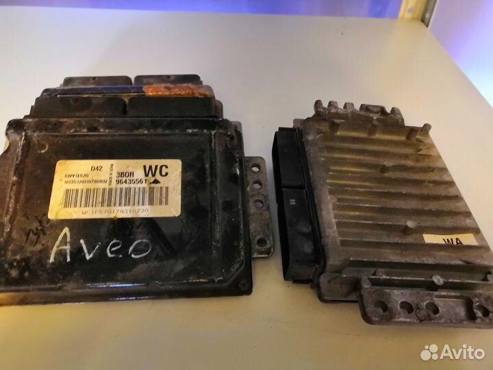 Блок управления двс Chevrolet Aveo Авео 200 - 255