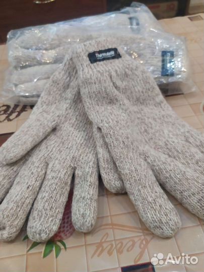 Шерстяные зимние перчатки. Рабочие