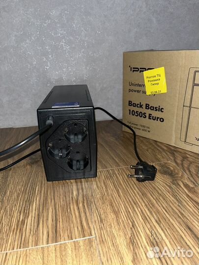 Ибп Ippon Back Basic 1050S Euro, 1050вa