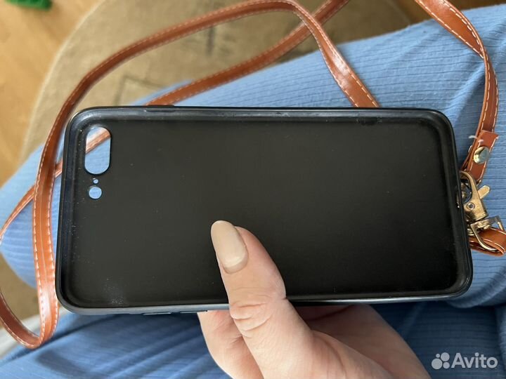 Чехол Brandmania с ремещком 8Plus