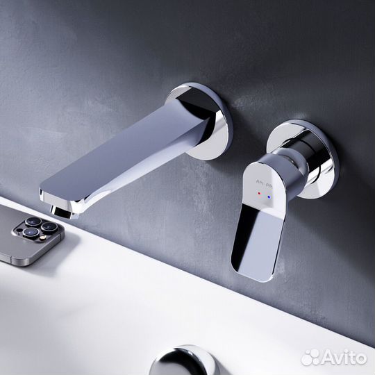 Смеситель для раковины встраиваемый AM.PM X-Joy хром однорычажный (F85A72600)