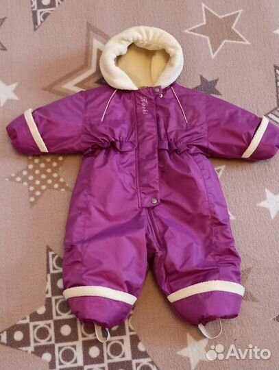 Комбинезон зимний для девочки 74