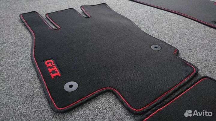 GTI ворсовые коврики в салон для VW Golf 7
