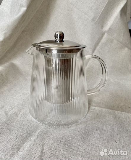 Заварочный чайник стеклянный с ситом Zara H&M