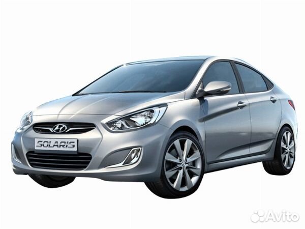 Фара противотуманная (дхо, Комплект) Hyundai Solaris 10-14, Accent 11-17