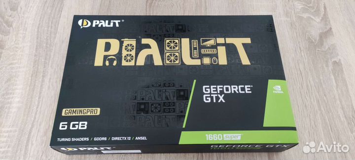 Видеокарта Palit GeForce GTX 1660 super 6гб