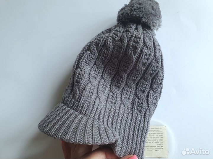 Il trenino новая Шапка двойная 100 шерсть р 1