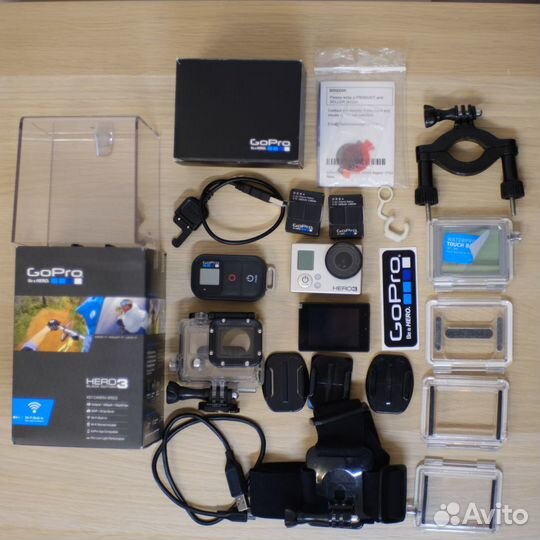 Экшен камера GoPro Hero 3 Black Edition + LCD +кре