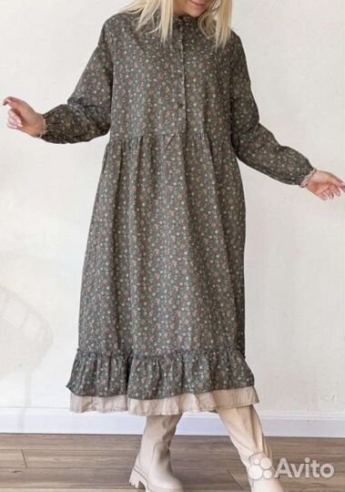 Платье в стиле бохо оверсайз новое