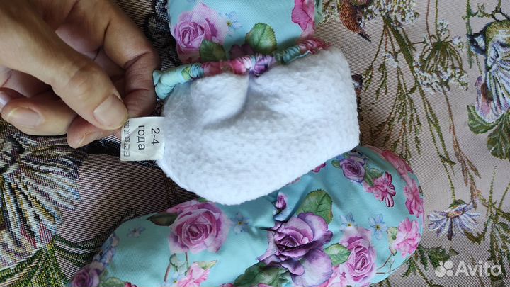 Варежки непромокаемые на девочку 3 г