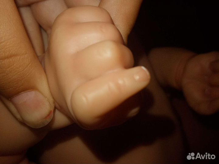 Кукла реборн девочка 60 см с волосами