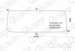 Стекло лобовое Man F-Series 86-95 / L-Series 86