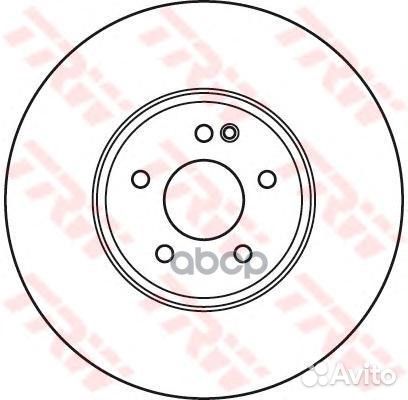 Диск тормозной перед DF6074S TRW