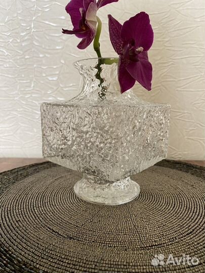 Ваза финское стекло Crassus. Iittala