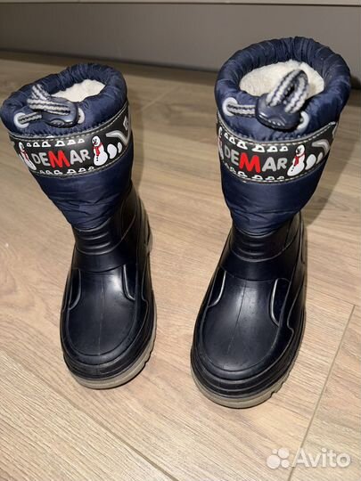 Сноубутсы, Сапоги резиновые с мехом demar 28/29