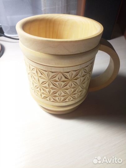 Кружка деревянная липа
