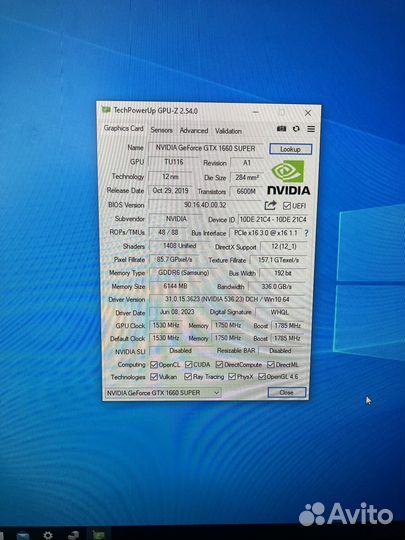 GTX 1660 super palit