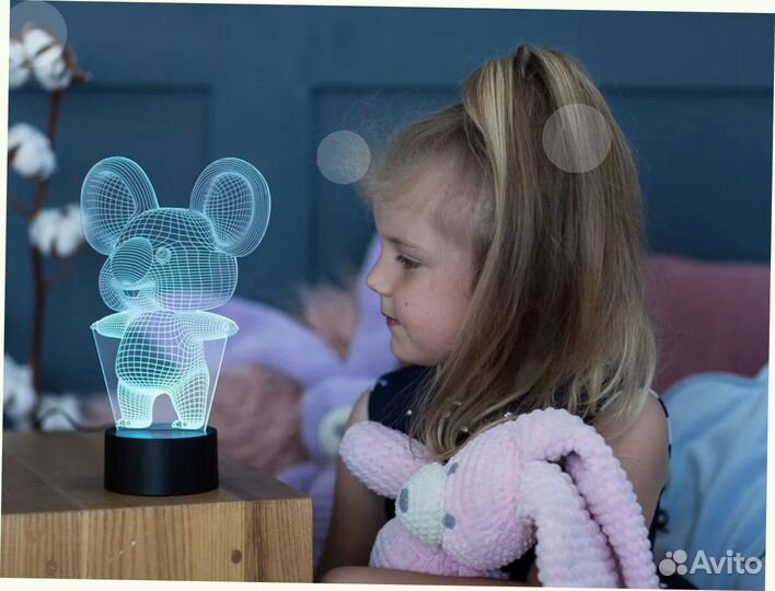 Детский светильник 3D ночник на подарок