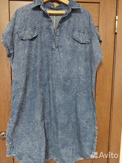 Лёгкое платье под джинсу