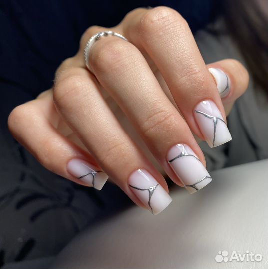 Маникюр с укреплением (все включено)