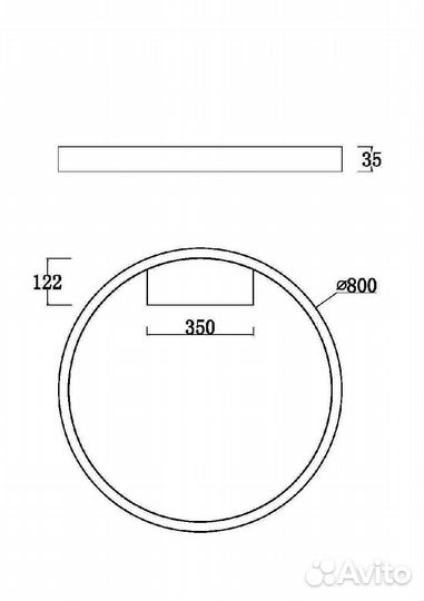 Потолочныйсветильник Maytoni Rim MOD058CL-L50W3K