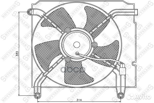 29-99251-SX вентилятор охлаждения Daewoo Lanos