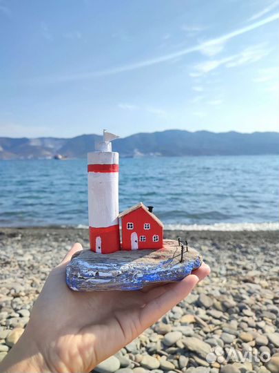 Дрифтвуд остров маяк домики декор