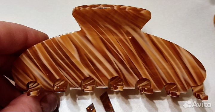 Краб для волос Мрамор