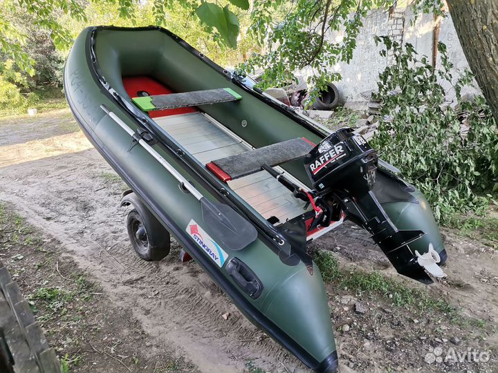 Комплект Лодка Stingray 3,6 и мотор Raffer 9,8 л.с