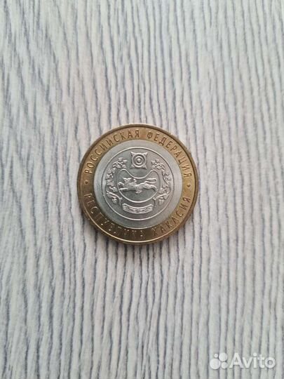 Монеты 10р новые без царапин,разные города