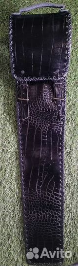 Чехол для шампуров кожаный черный