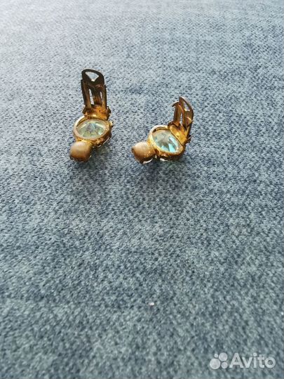 Клипсы, Серьги винтажные СССР