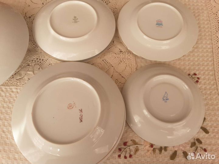 Тарелки япония,гдр,дулево