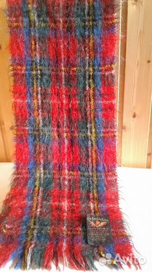 Новый мужской мохеровый шарф 25х130 см