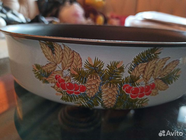 Блюдо эмалированное