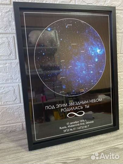 Звёздная карта оригинальный подарок