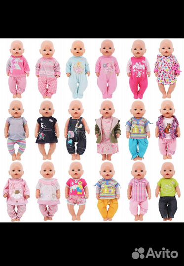 Одежда для кукол Беби борн Беби Анабель Новая
