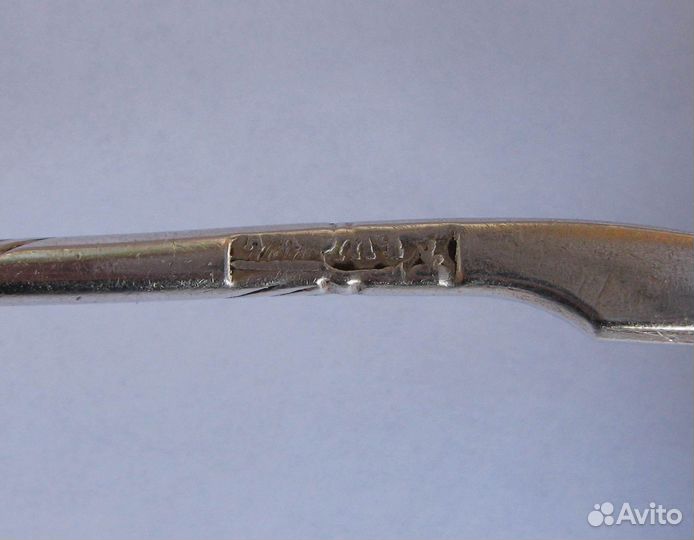 Чайная ложка резная массив серебра 84-й пр. Москва