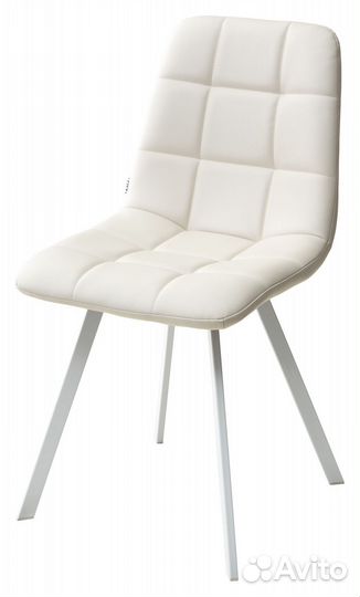 Стул chilli square белый/экокожа светло-бежевый