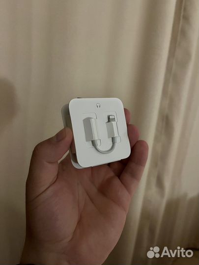 Наушники apple earpods lightning и переходник