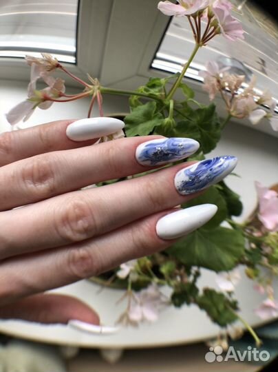 Наращивание ногтей гель лак