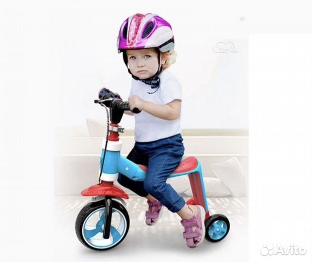 Самокат-беговел детский 2в1