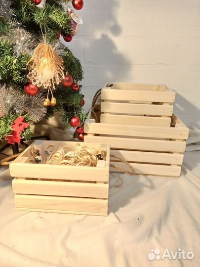 Ящик деревянный для хранения и подарков