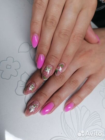 Наращивание, укрепление ногтей